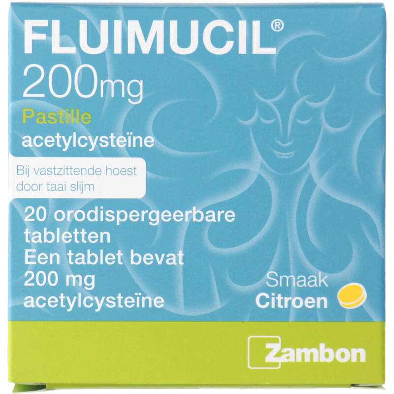 Een afbeelding van Fluimucil 200mg pastilles