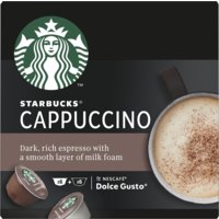 Een afbeelding van Starbucks Dolce gusto koffiecups cappuccino