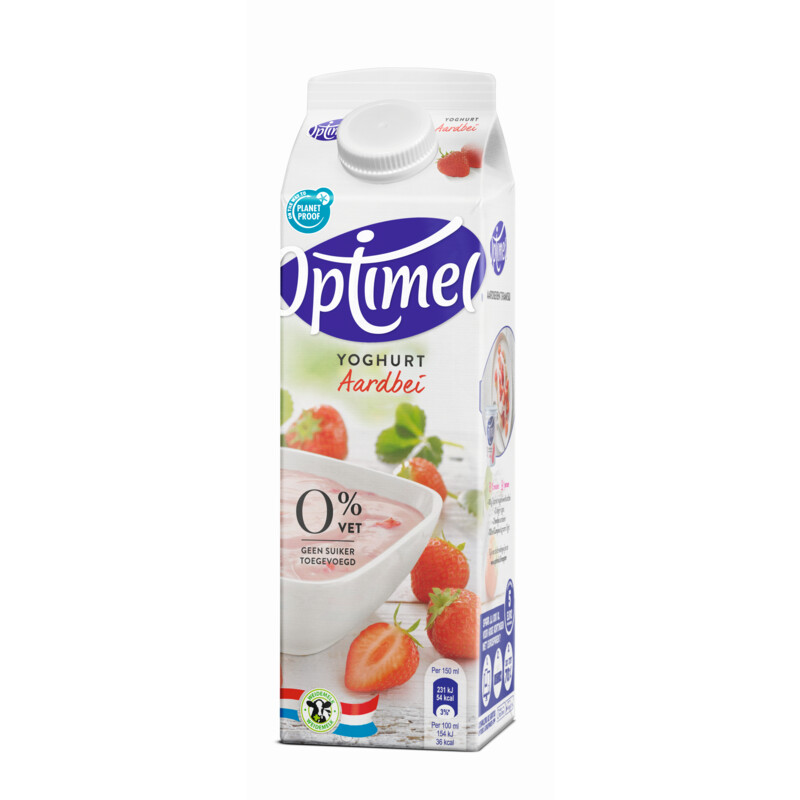 Een afbeelding van Optimel Magere yoghurt aardbei