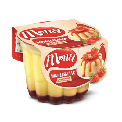 pdp-image-Mona Vanillepudding met aardbeiensaus