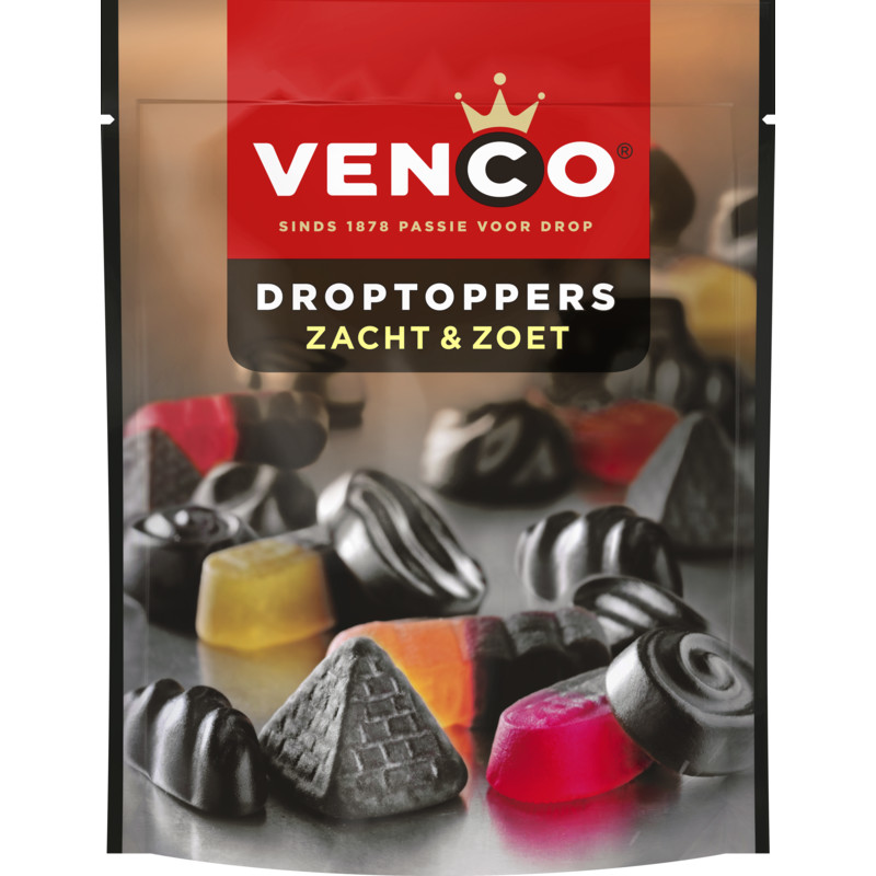 Een afbeelding van Venco Droptoppers zacht zoet