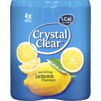 Een afbeelding van Crystal Clear Lemon blik 4-pack