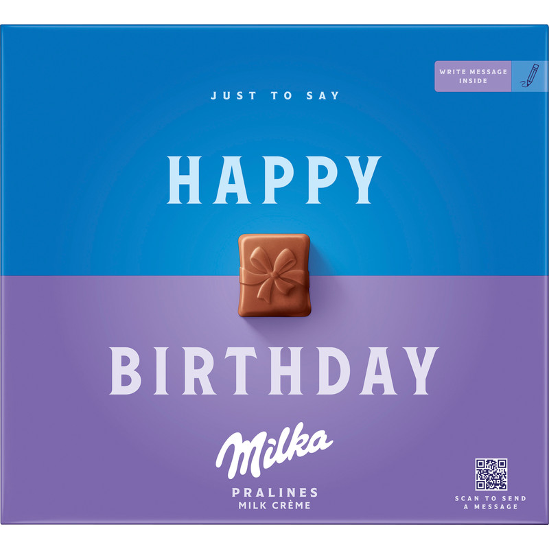 Een afbeelding van Milka Happy birthday
