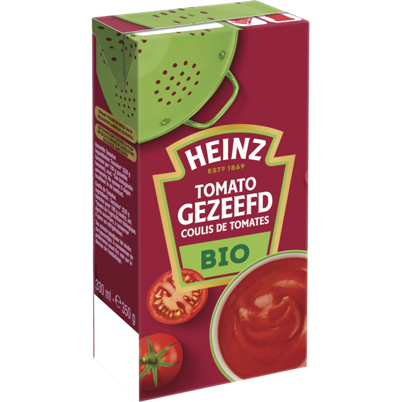 Een afbeelding van Heinz Tomato gezeefd biologisch