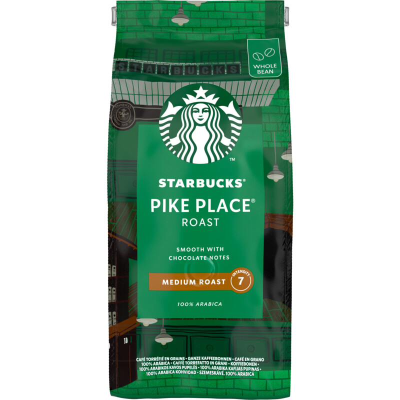 Een afbeelding van Starbucks Pike place medium roast koffiebonen