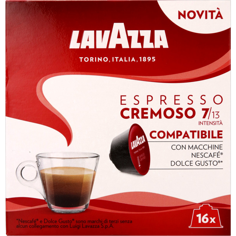 Een afbeelding van Lavazza Espresso cremoso dolce gusto koffiecups