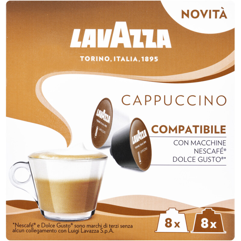 Een afbeelding van Lavazza Dolce gusto cappuccino capsules