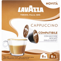 Een afbeelding van Lavazza Cappuccino dolce gusto koffiecups