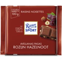 Een afbeelding van Ritter Sport Melk rozijn hazelnoot