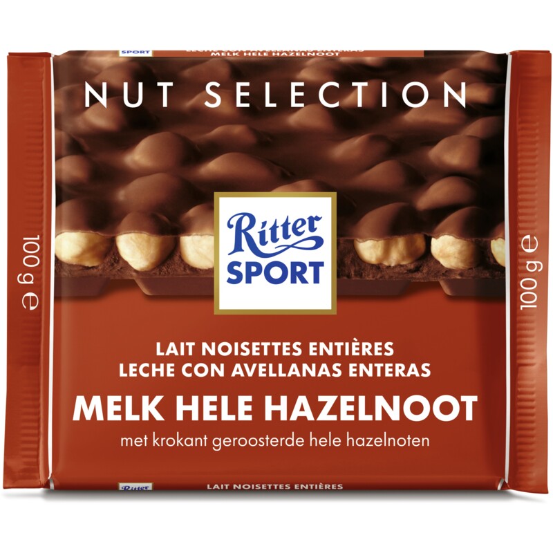 Een afbeelding van Ritter Sport Melk hele hazelnoot