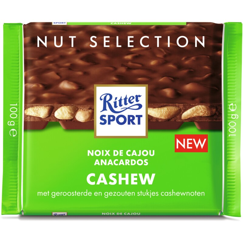 Een afbeelding van Ritter Sport Melk cashew