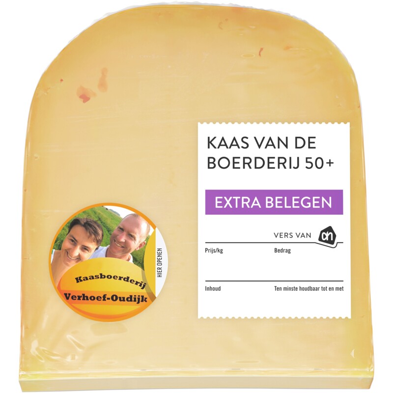 Een afbeelding van AH Kaas vd boerderij extra belegen 50+ stuk