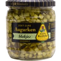 Een afbeelding van Kesbeke Zoet-zure augurken blokjes
