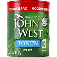 Een afbeelding van John West Tonijn in water 3-pack