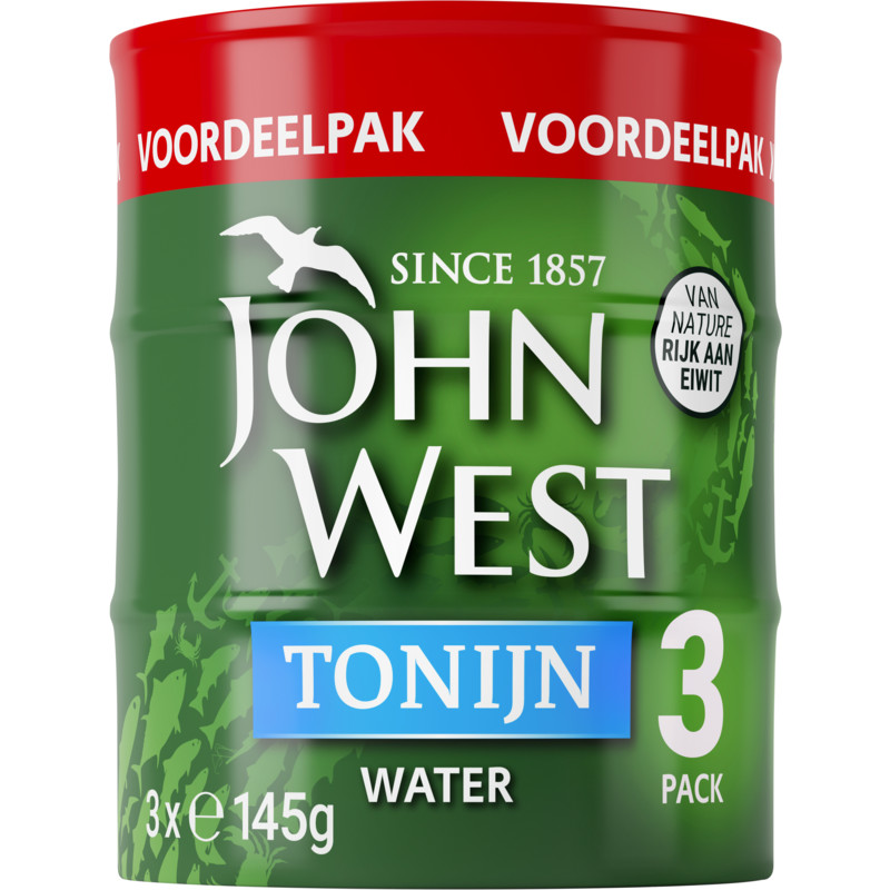 Een afbeelding van John West Tonijn in water 3-pack