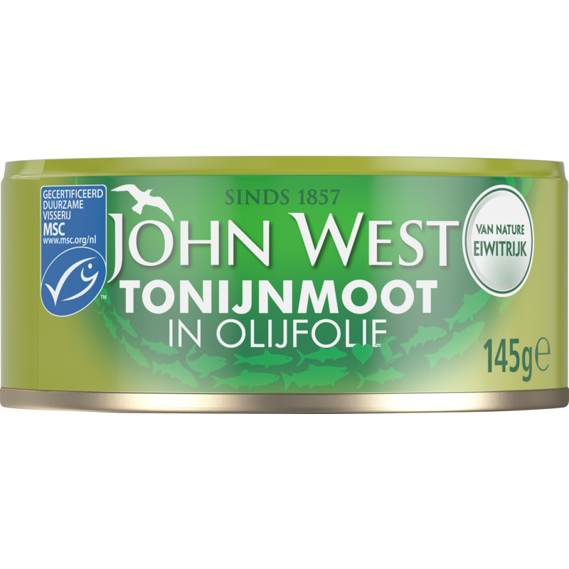 Een afbeelding van John West Tonijnmoot in olijfolie