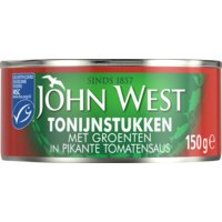 Een afbeelding van John West Tonijnstukken met groente