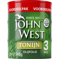 Een afbeelding van John West Tonijn in olijfolie 3-pack