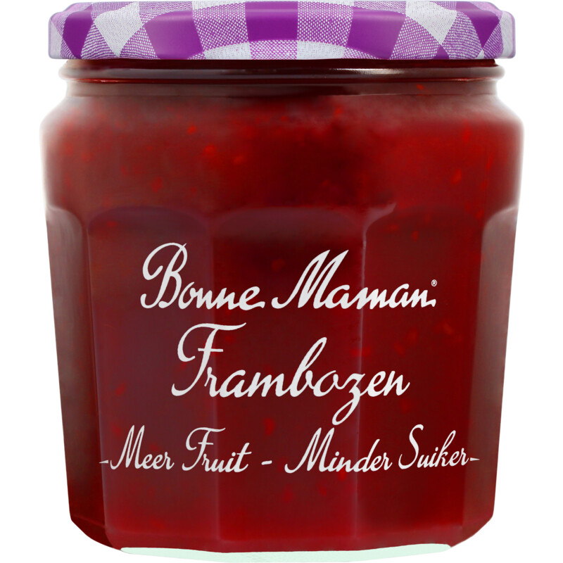 Een afbeelding van Bonne Maman Frambozen meer fruit minder suiker