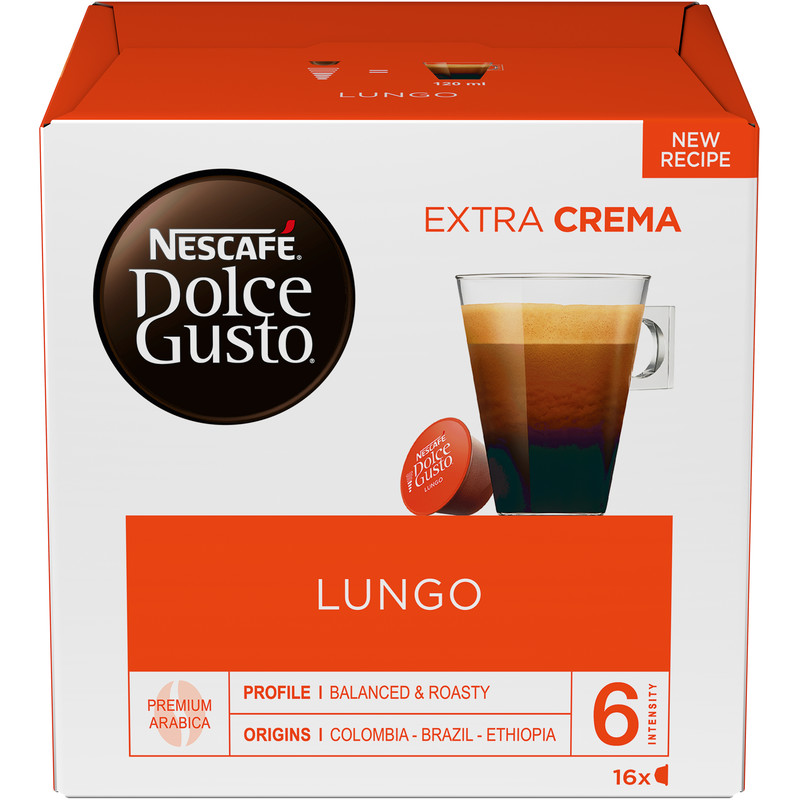 Een afbeelding van Nescafé Dolce Gusto Lungo capsules