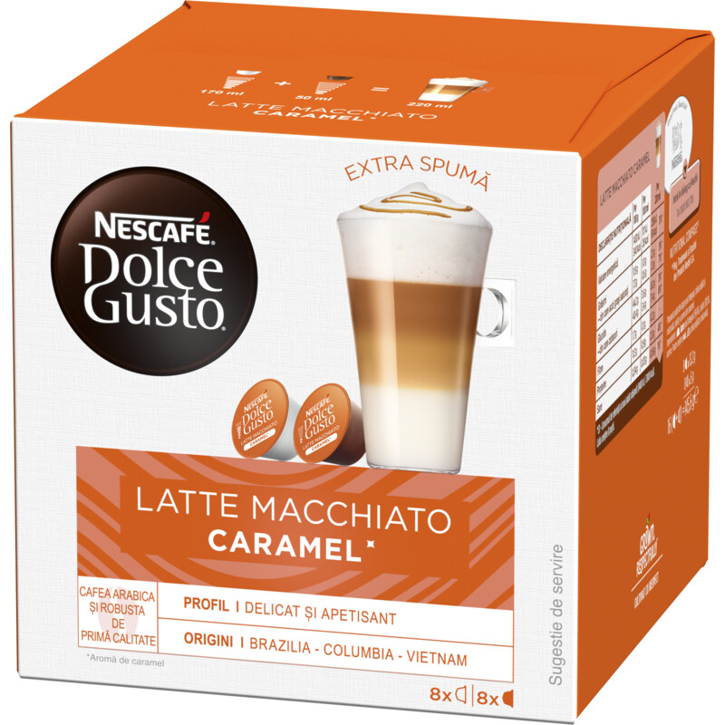 Een afbeelding van Nescafé Dolce Gusto Macchiato caramel capsules
