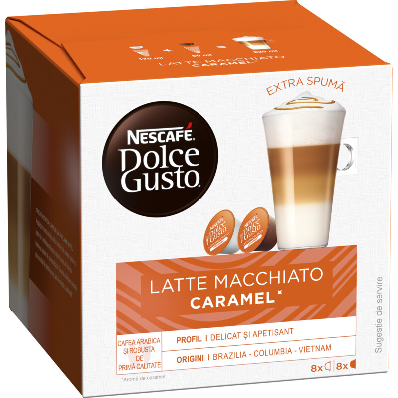 Een afbeelding van Nescafé Dolce Gusto Macchiato caramel capsules