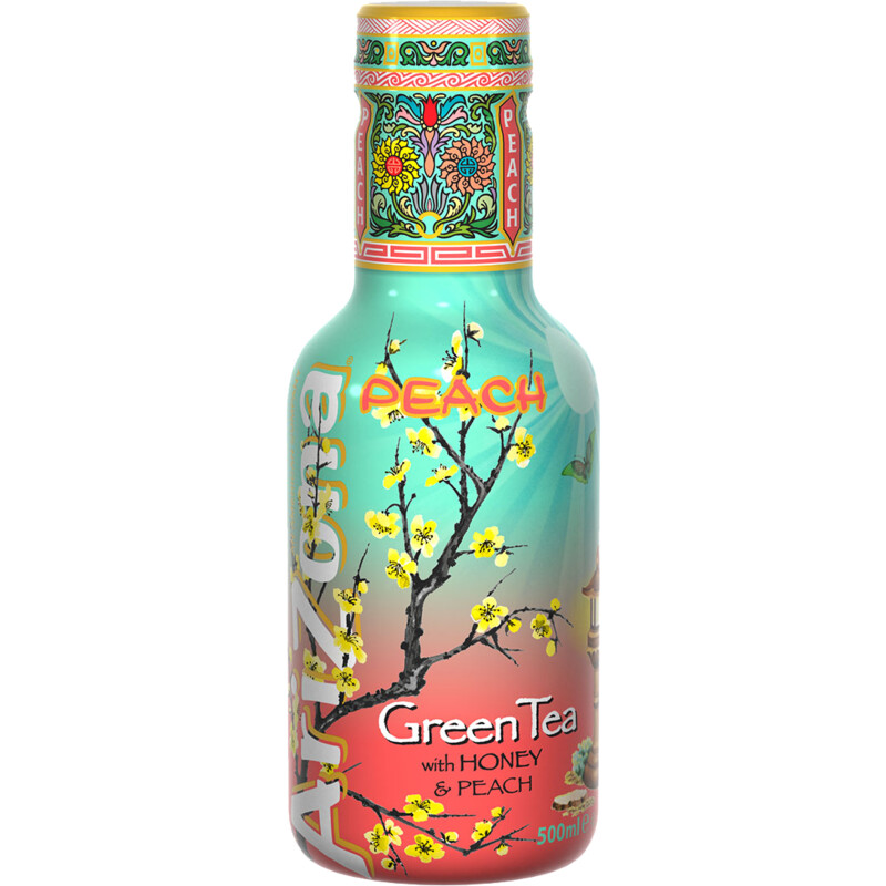 Een afbeelding van Arizona Green tea peach with honey
