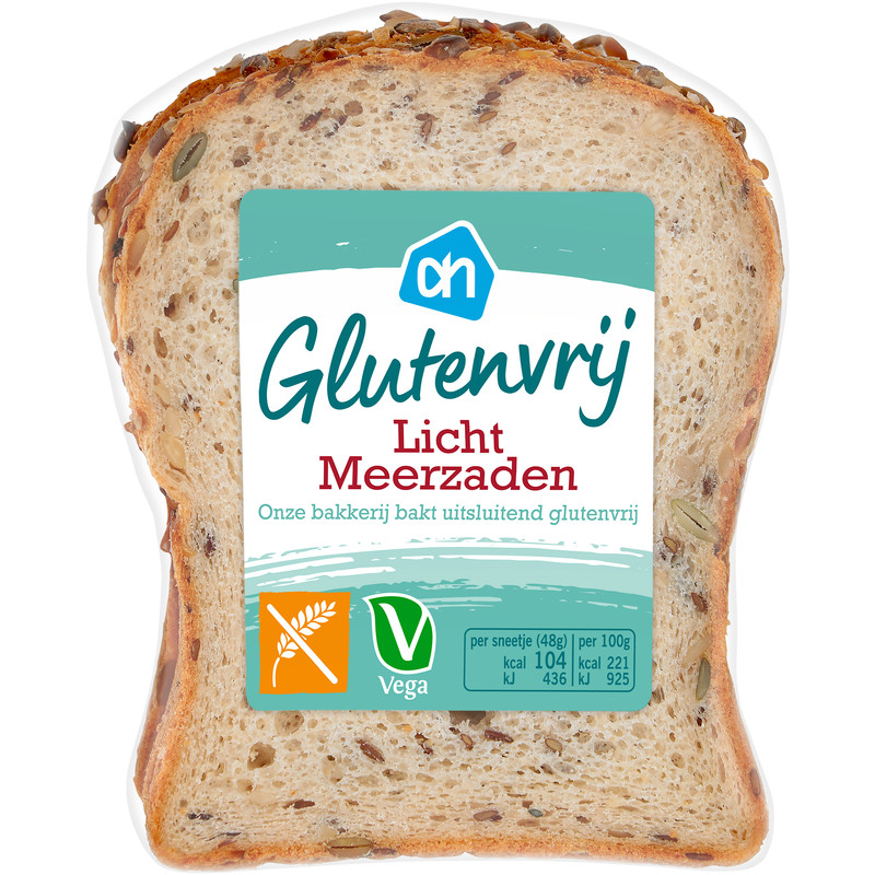 Een afbeelding van AH Glutenvrij Brood licht meerzaden half
