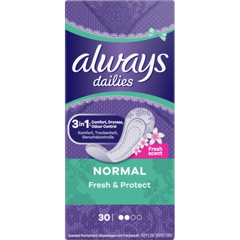 Een afbeelding van Always Fresh normal fresh scent inlegkruisje