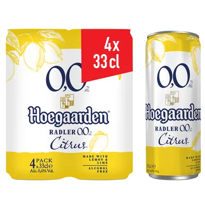 pdp-image-Hoegaarden Radler 0,0% 4x33cl blik