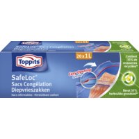 Een afbeelding van Toppits Safeloc diepvrieszakken 1 liter