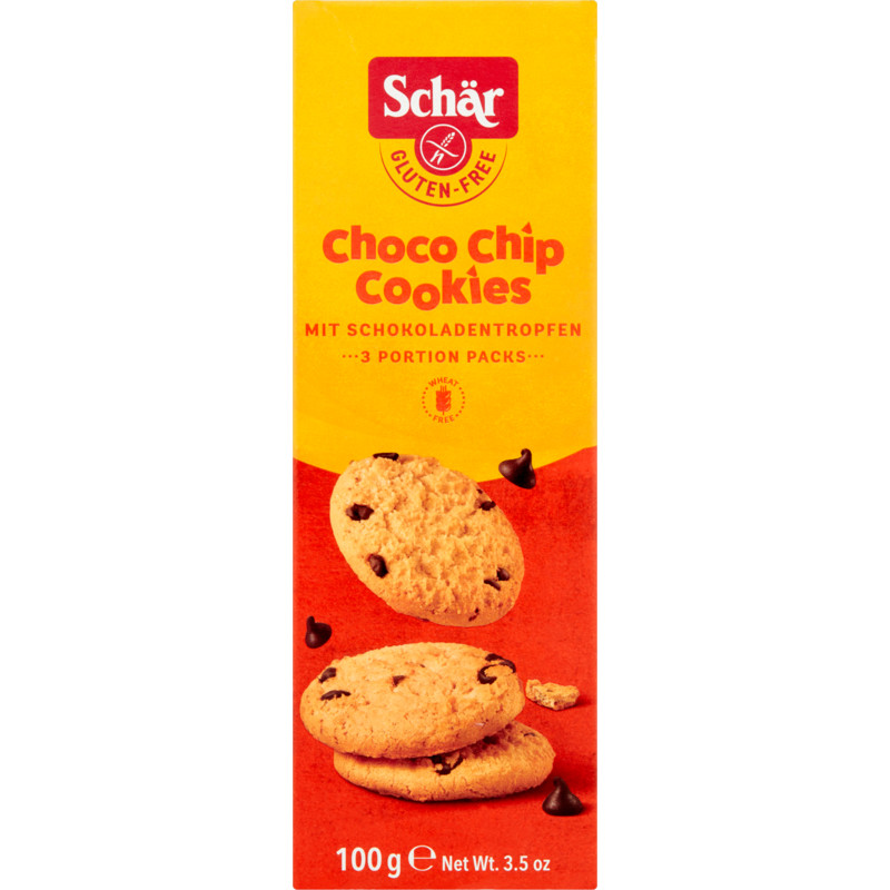 Een afbeelding van Schär Choco chip cookies glutenvrij