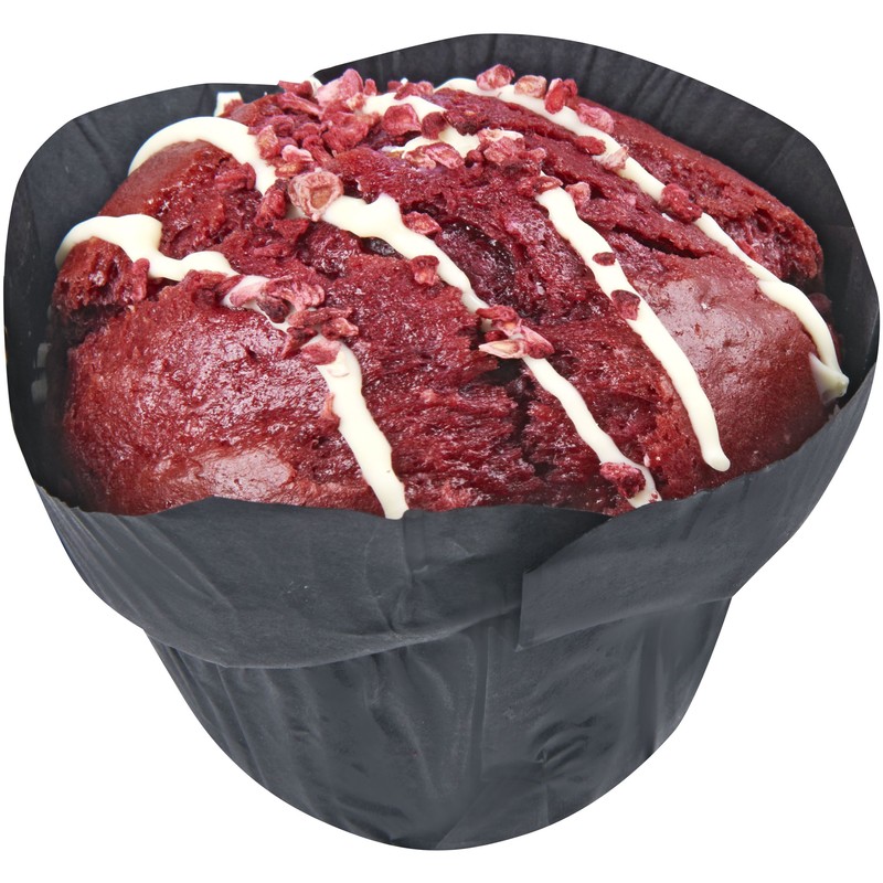 Een afbeelding van AH Red velvet muffin