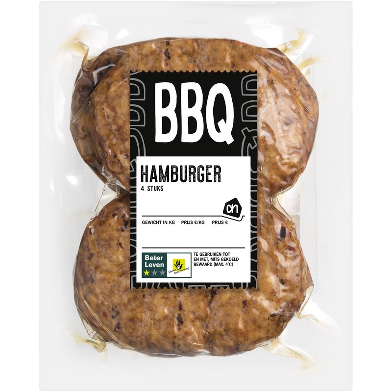 Een afbeelding van AH BBQ hamburgers vacuum