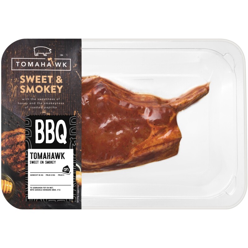 Een afbeelding van AH BBQ tomahawk sweet & smokey
