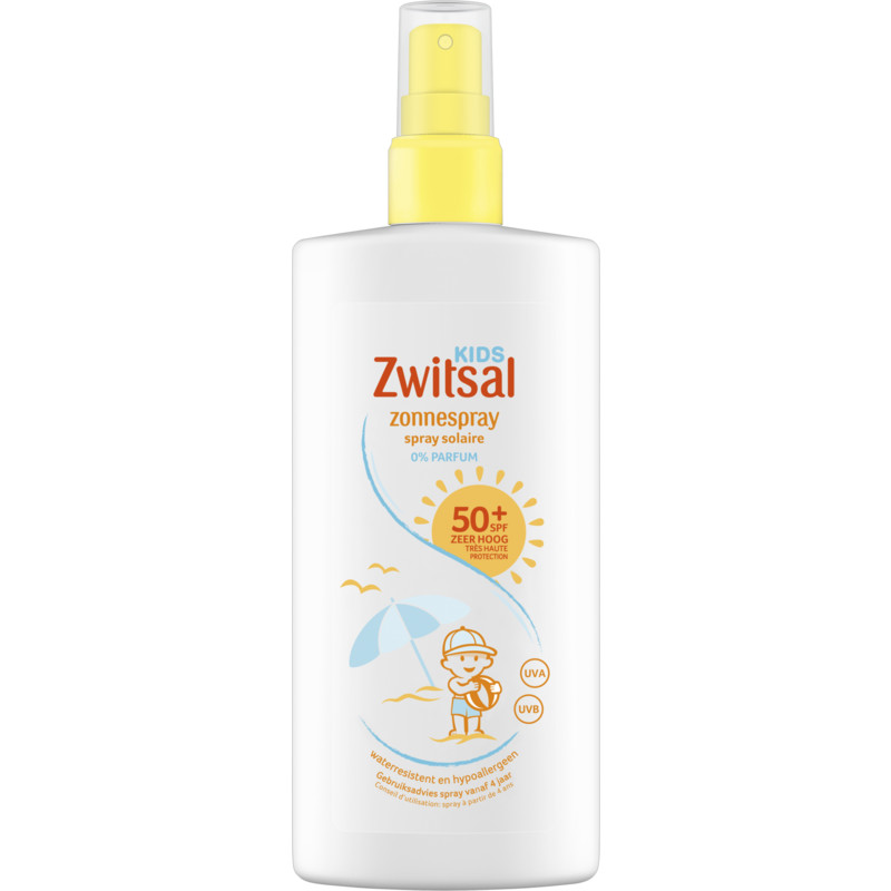 Een afbeelding van Zwitsal Kids zonnespray spf 50+ 0% parfum