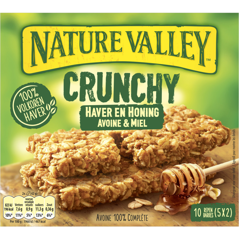 Een afbeelding van Nature Valley Crunchy haver en honing koek
