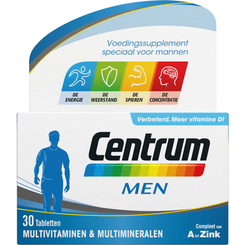 Een afbeelding van Centrum Men multivitaminen tabletten