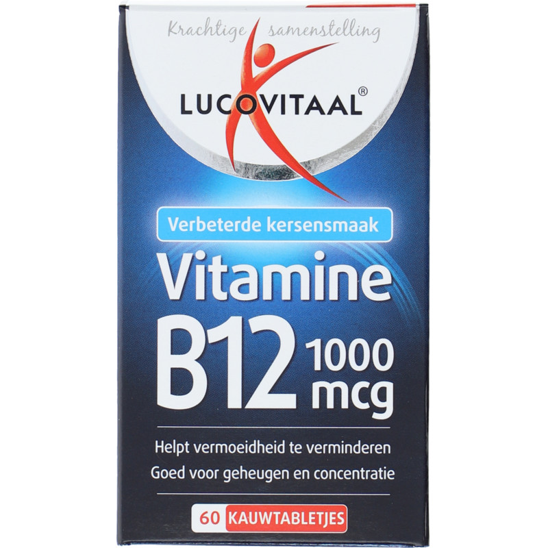 Een afbeelding van Lucovitaal Vitamine B12 1000mcg kauwtabletjes