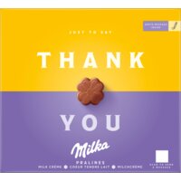 Een afbeelding van Milka Thank you pralines melk créme
