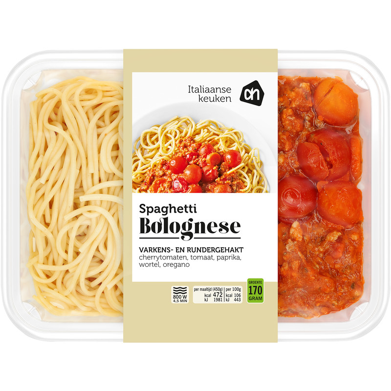 Een afbeelding van AH Spaghetti bolognese
