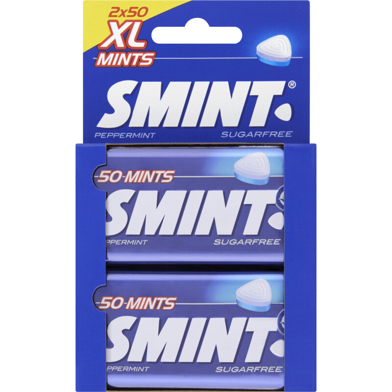 Een afbeelding van Smint Peppermint XL mints sugarfree 2-pack