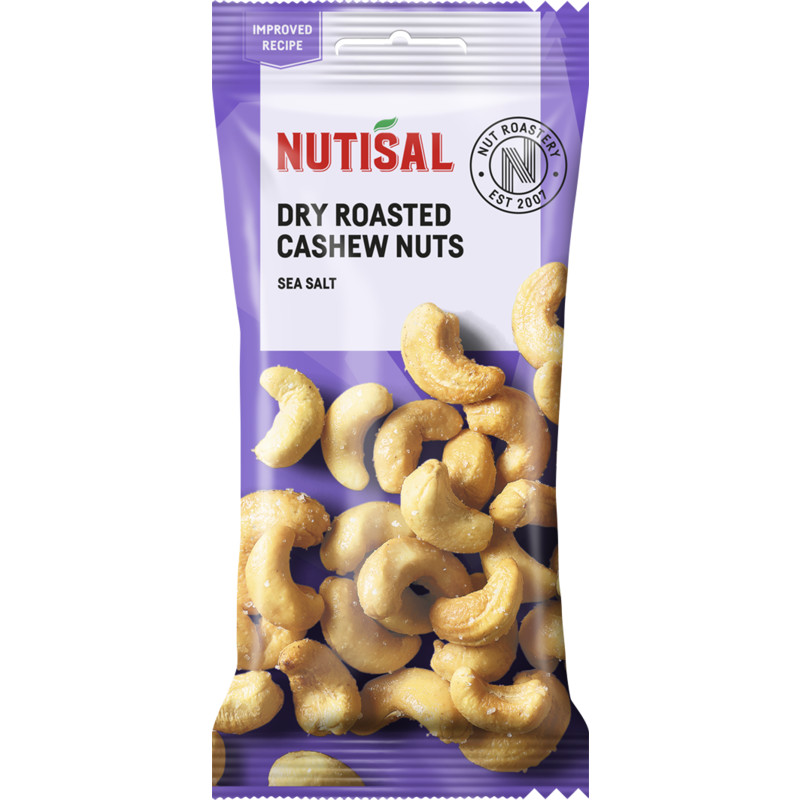 Een afbeelding van Nutisal Dry roasted cashew nuts sea salt