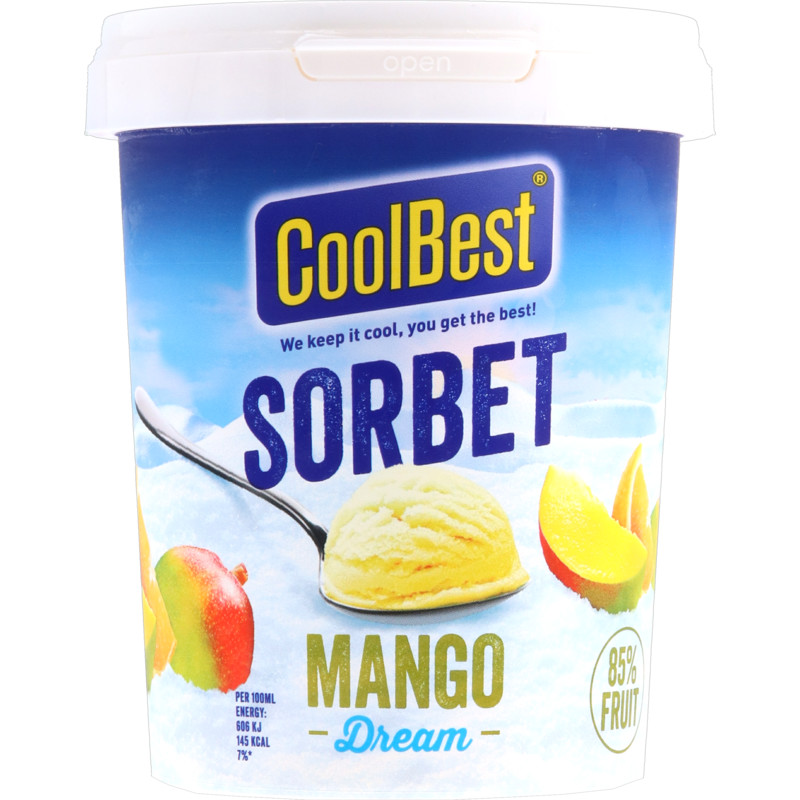 Een afbeelding van CoolBest Sorbetijs mango dream