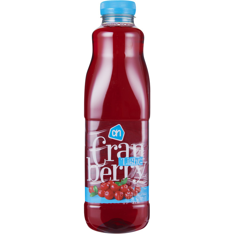 Een afbeelding van AH Cranberry light drink