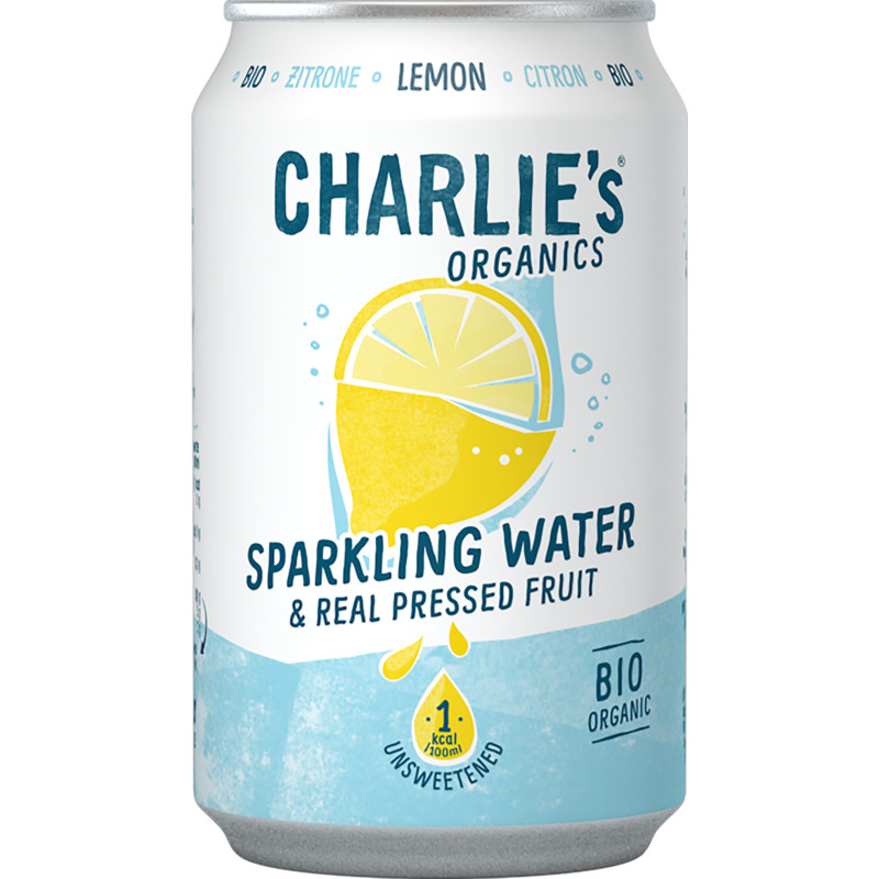 Een afbeelding van Charlie's Organics sparkling lemon
