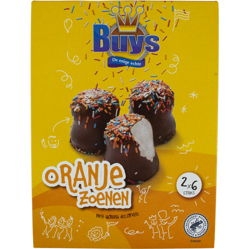 Een afbeelding van Buys Oranje zoenen
