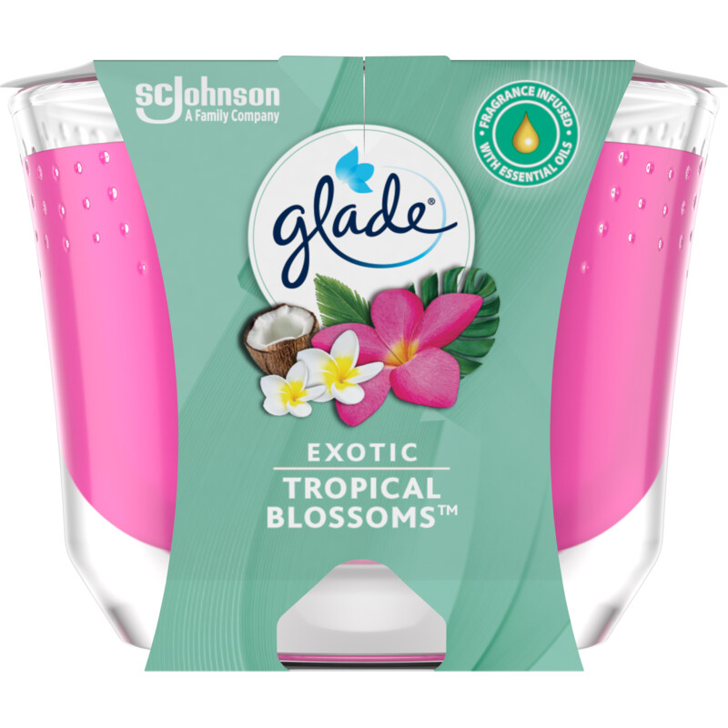 Een afbeelding van Glade Geurkaars large tropical blossom