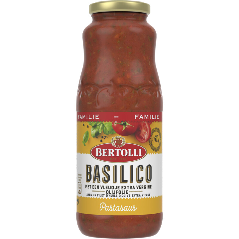 Een afbeelding van Bertolli Basilico sugo per pasta