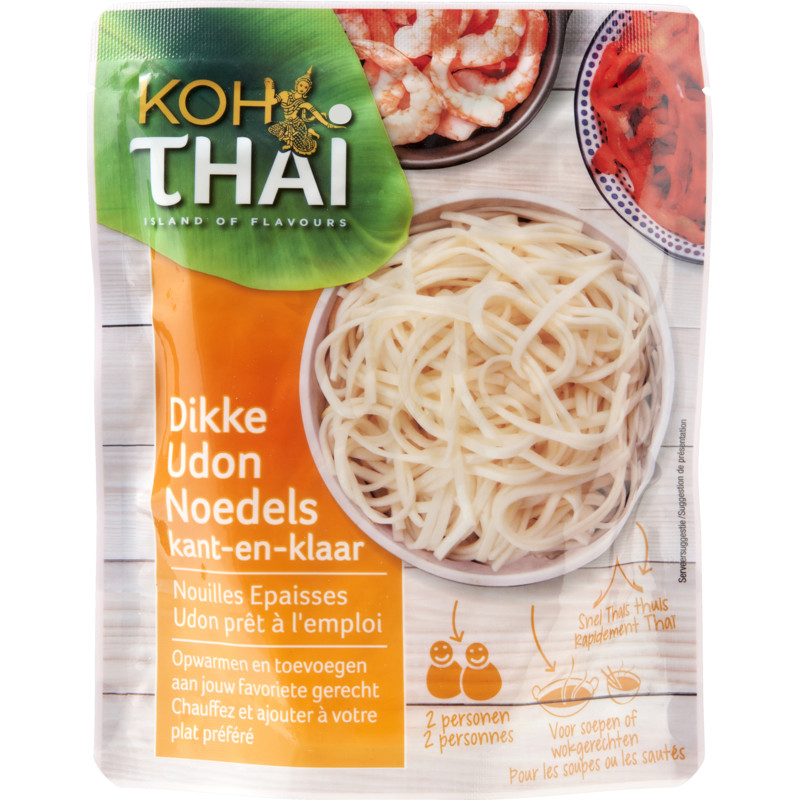 Een afbeelding van Koh Thai Voorgekookte dikke udon noodles